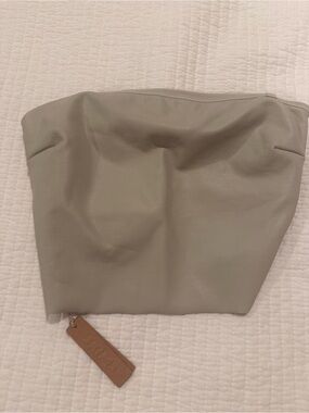 Skims Faux Leather Tube Top size XS New with tags